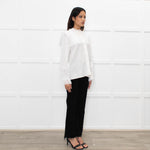 Vilshenko White Poppy Blouse
