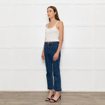 Veronica Beard Jeans Blue Front Pocket Carson Flared Jeans