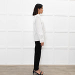Vilshenko White Poppy Blouse