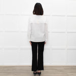 Vilshenko White Poppy Blouse