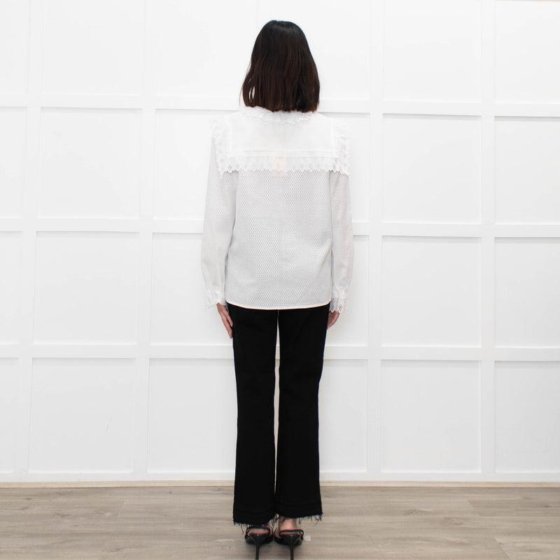 Vilshenko White Poppy Blouse