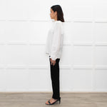 Vilshenko White Poppy Blouse