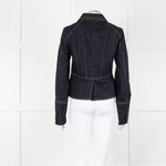 ME + EM Dark Denim Button Up Short Jacket