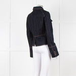 ME + EM Dark Denim Button Up Short Jacket