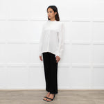 Vilshenko White Poppy Blouse
