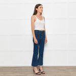 Veronica Beard Jeans Blue Front Pocket Carson Flared Jeans