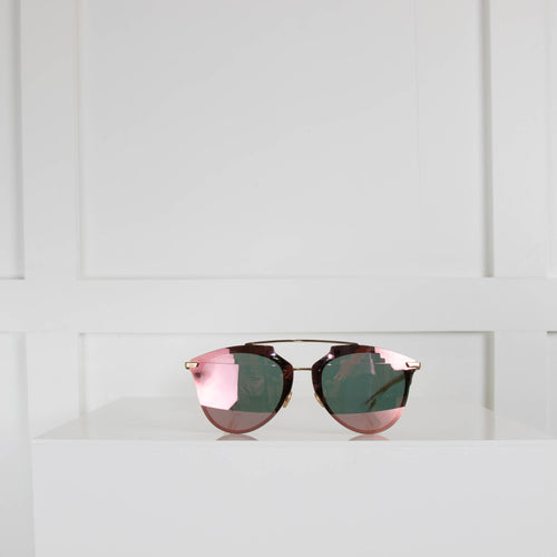 Dior Gold Mirror Sunglasses