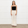 DL1961 Cream Corduroy Flared Trousers