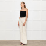 DL1961 Cream Corduroy Flared Trousers