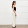 DL1961 Cream Corduroy Flared Trousers