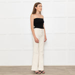 DL1961 Cream Corduroy Flared Trousers