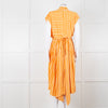 State Of Georgia The Point Dress Long Orange Film Stripe