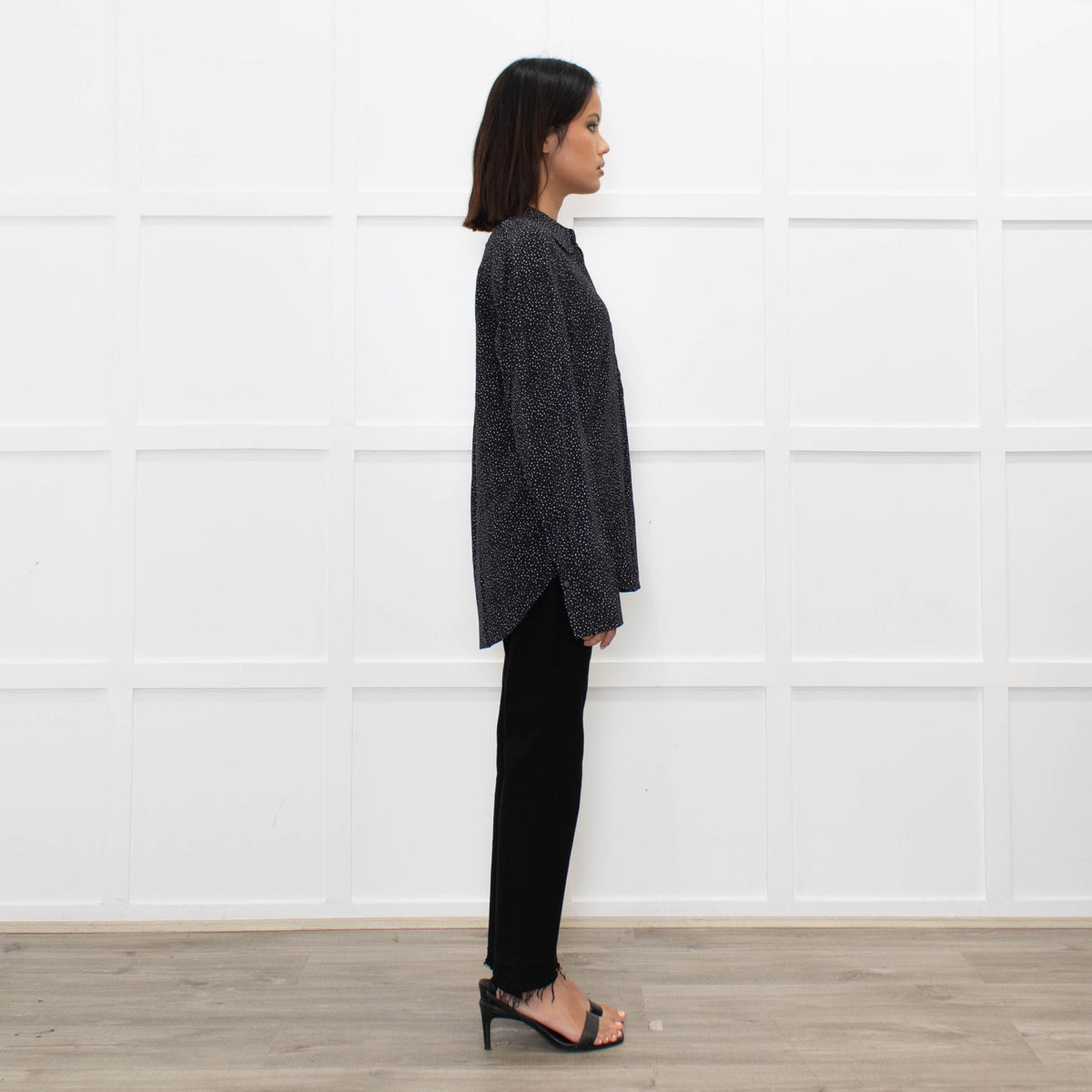 Equipment Black Shirt With Tiny White Spots