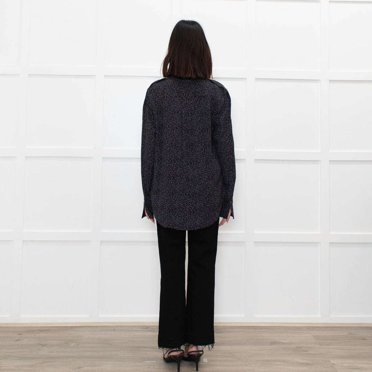 Equipment Black Shirt With Tiny White Spots