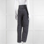 Iro Grey Paper Bag Tie Waist Jeans