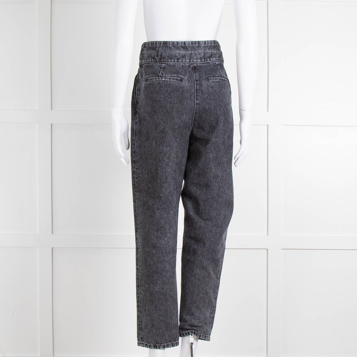 Iro Grey Paper Bag Tie Waist Jeans