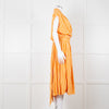 State Of Georgia The Point Dress Long Orange Film Stripe
