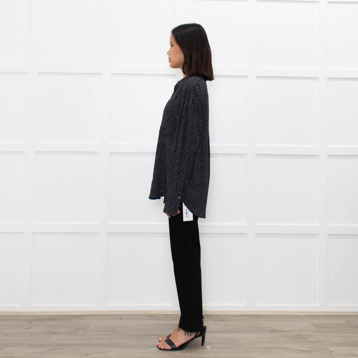 Equipment Black Shirt With Tiny White Spots