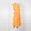 State Of Georgia The Point Dress Long Orange Film Stripe