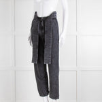 Iro Grey Paper Bag Tie Waist Jeans