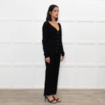 Valentino Black Lace Back Cardigan