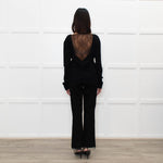 Valentino Black Lace Back Cardigan
