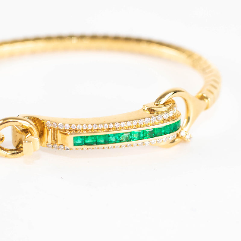 Rainbow K Empress Diamond, Emerald & 18kt Gold Bracelet