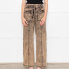Ulla Johnson Pink Black Wash Front Pocket Belted Jeans