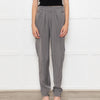 Emporio Armani Grey Front Pleats Silk Trousers