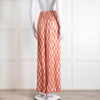 Dea Kudibal Orange Pink Cream Geometric Print Trousers