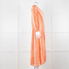Sundress Orange Tone Stripe Dress with Lurex Threads