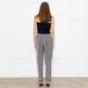 Emporio Armani Grey Front Pleats Silk Trousers