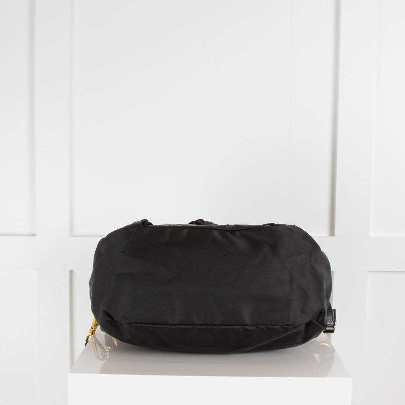 Prada Black Nylon Bow Front Crossbody