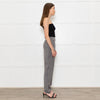Emporio Armani Grey Front Pleats Silk Trousers