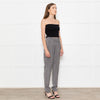 Emporio Armani Grey Front Pleats Silk Trousers
