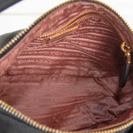 Prada Black Nylon Bow Front Crossbody
