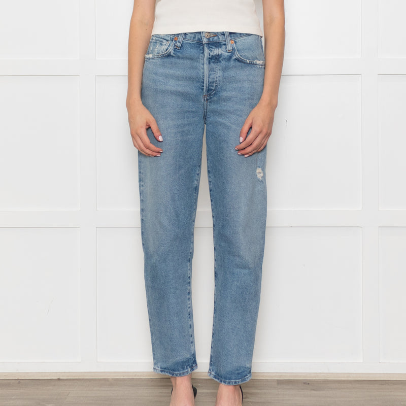 Citizens of Humanity Blue Denim Straight Leg Dylan Jeans