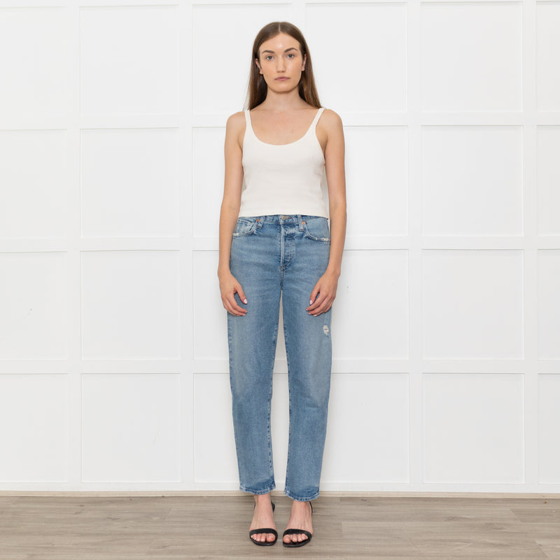 Citizens of Humanity Blue Denim Straight Leg Dylan Jeans