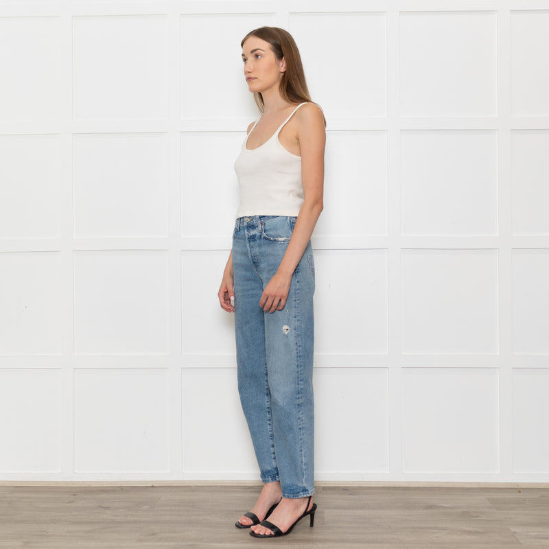 Citizens of Humanity Blue Denim Straight Leg Dylan Jeans