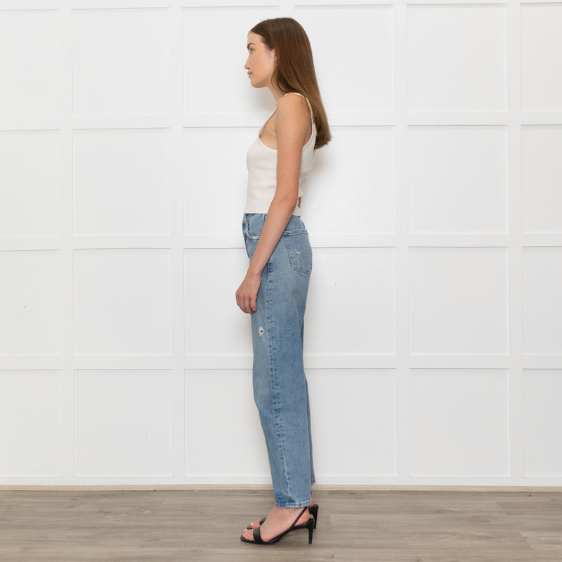 Citizens of Humanity Blue Denim Straight Leg Dylan Jeans