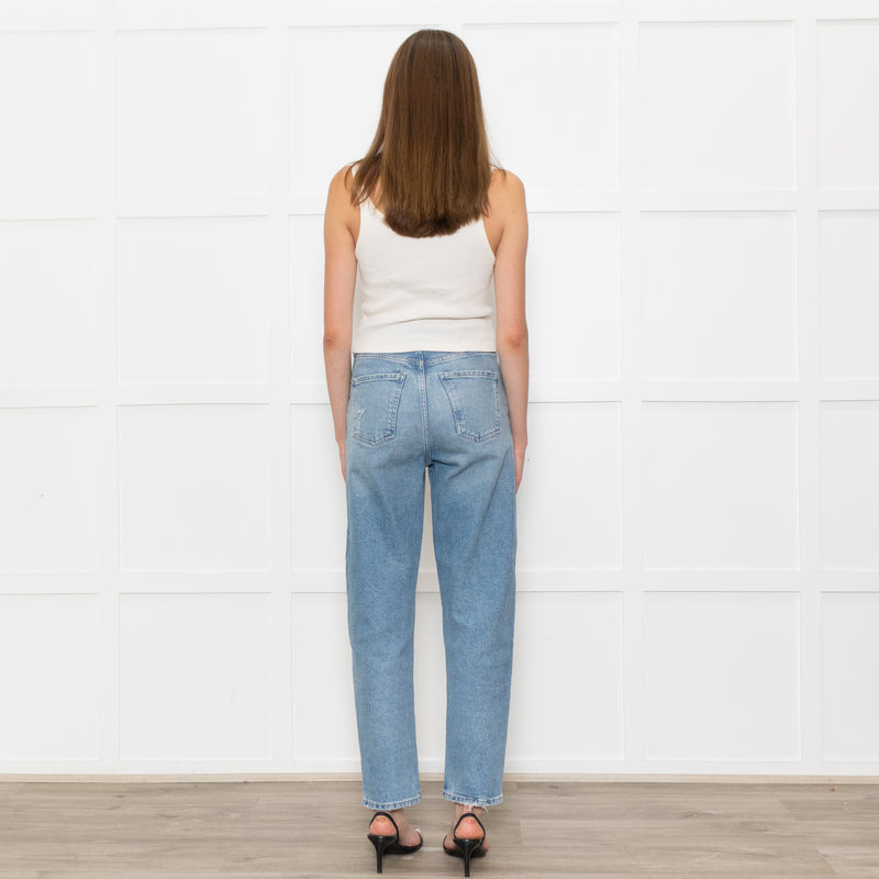 Citizens of Humanity Blue Denim Straight Leg Dylan Jeans