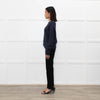 Ottod'Ame Navy Wool Mix Jumper With Silver Lurex Thread