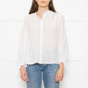 Raag + Bamford White Una Handwoven Blouse