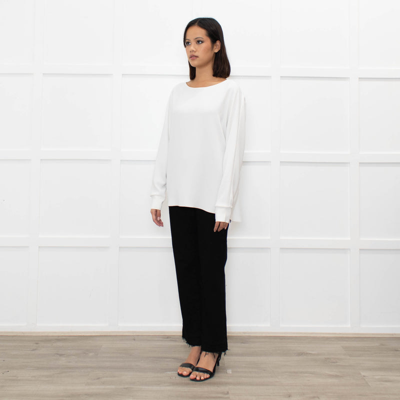 Vince White Long Sleeve Top