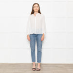 Raag + Bamford White Una Handwoven Blouse