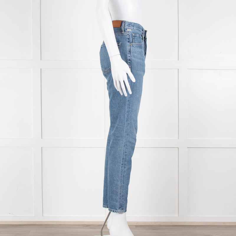 Citizens of Humanity Mid Blue Slim Leg Crop Jean