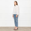 Raag + Bamford White Una Handwoven Blouse