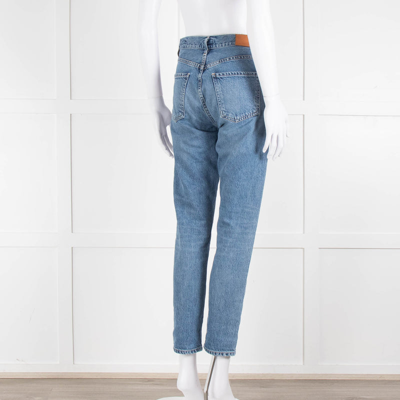 Citizens of Humanity Mid Blue Slim Leg Crop Jean