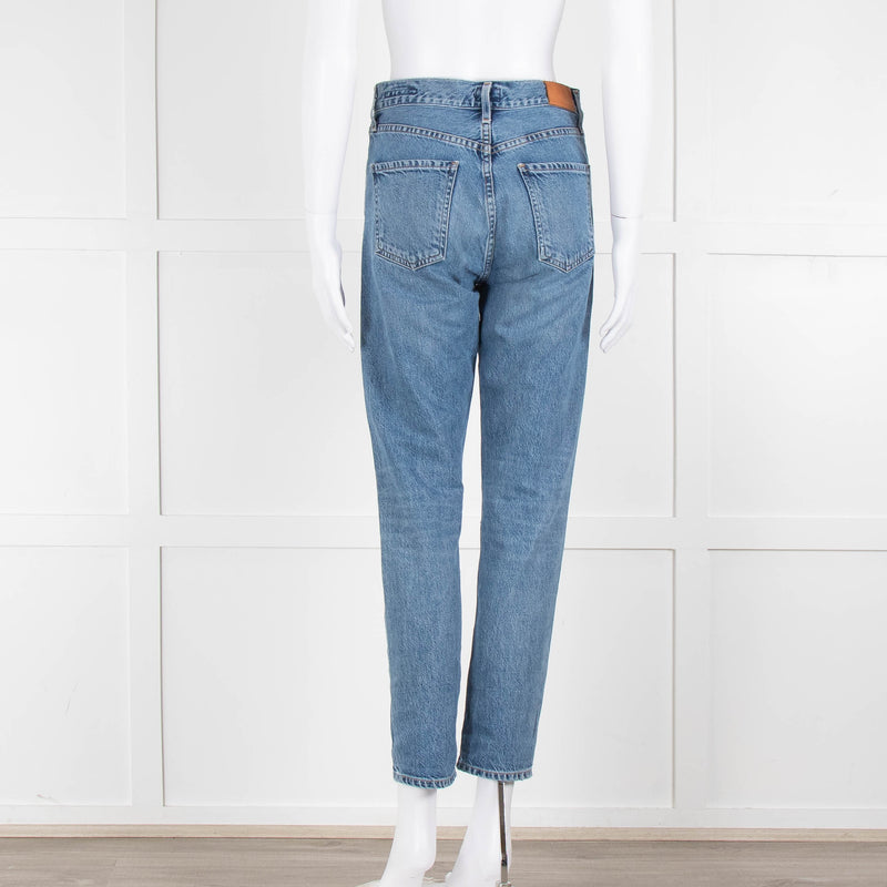 Citizens of Humanity Mid Blue Slim Leg Crop Jean