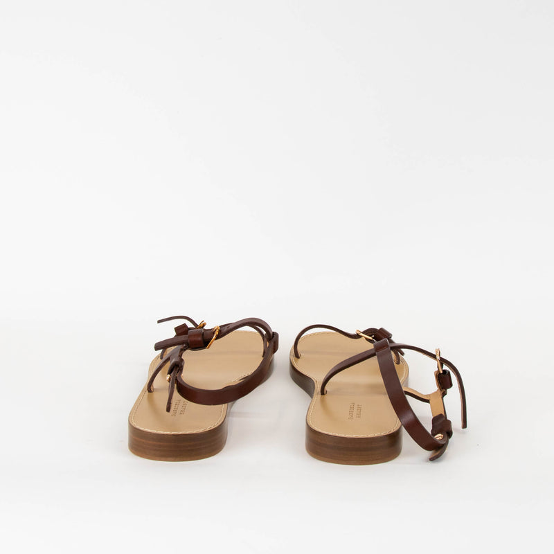 Gabriela Hearst Steward Leather Flat Sandal